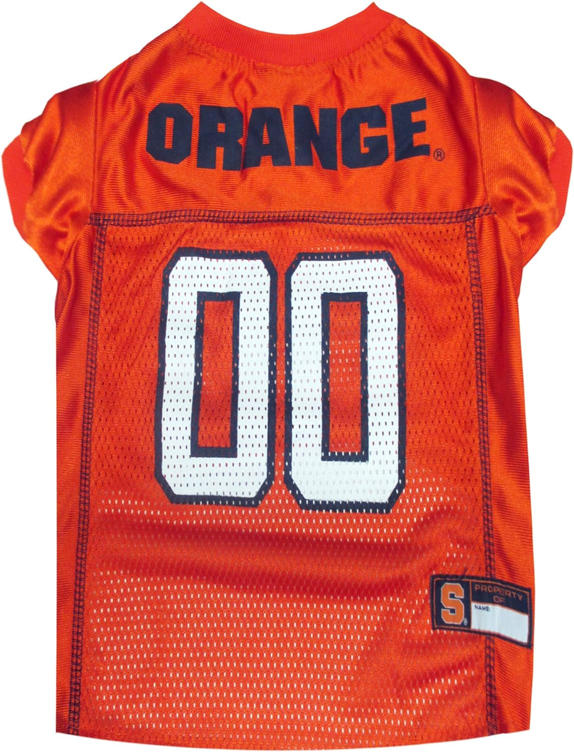 NCAA College Syracuse Orange Mesh Jersey for DOGS & CATS, Medium. Licensed Dog Jersey with Your Favorite Football/Basketball College Team