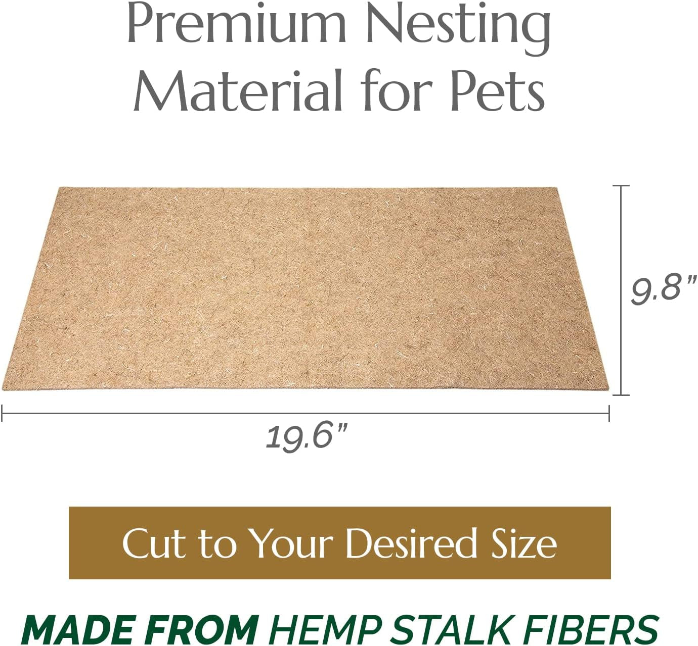 The Chanvra Hemp All Purpose Pet Mat Sleeping,Nesting,Reptile Carpet Rathamster Cagebearded Dragon Tank Accessories Lizard Snake Terrarium Liner Small Animal Hemp Bedding Sold Separate
