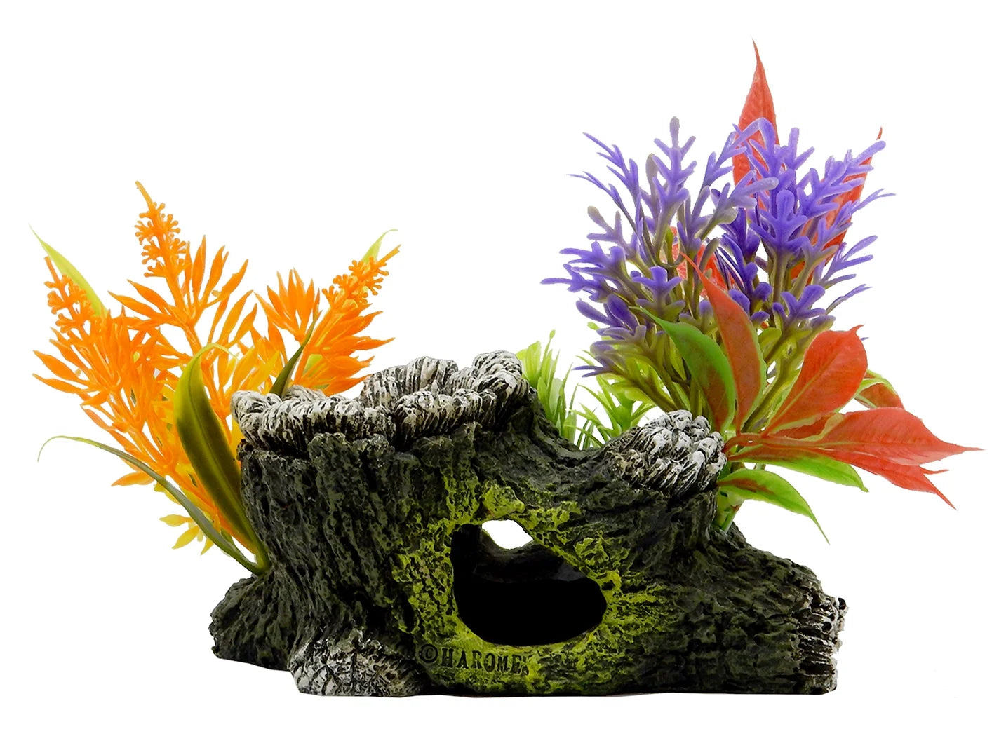 Medium Wood Aquarium Ornament - Multicolor
