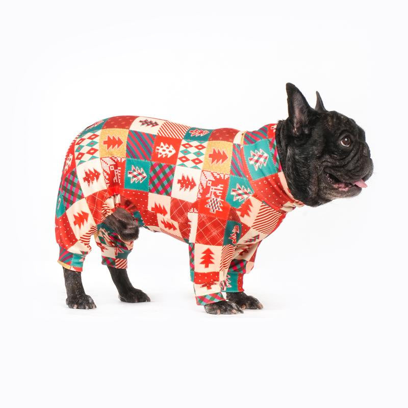 Christmas Dog Pajama, Funny Christmas Dog Costume, Christmas Puppy Pajama, Christmas Puppy Clothes, Puppy Christmas Gift, Dog Clothes, All over Print-Christmas Pattern, S-6XL Warm Winter Dog Pajamas Set Cute Snowman Dog Pajamas Christmas Shirt