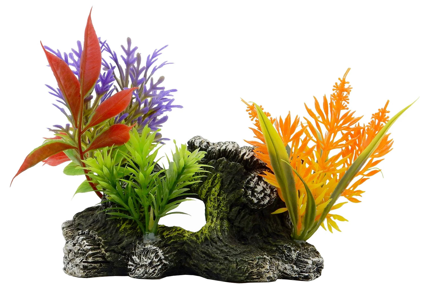 Medium Wood Aquarium Ornament - Multicolor