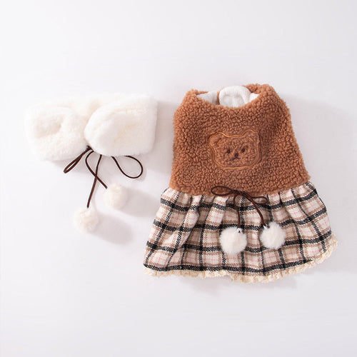 Fashion New Puppy Cute Bear Dress – Cozy & Adorable Tank Skirt with