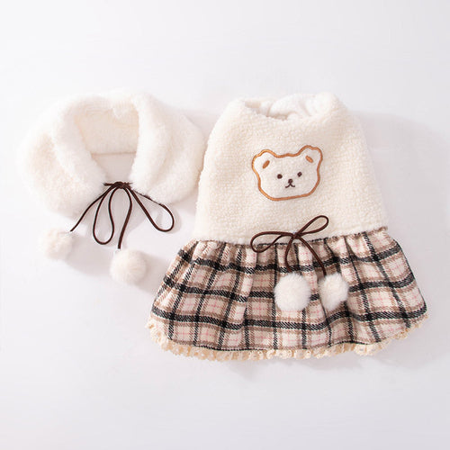 Fashion New Puppy Cute Bear Dress – Cozy & Adorable Tank Skirt with