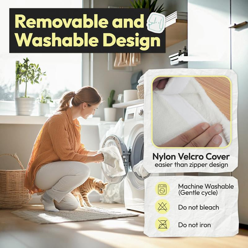 Clamp-On Cat Bed for Desk – Sturdy Iron Frame, Non-Slip Sponge Cushion Clamp, Super Soft Plush Bed, Fits Cats up to 50LBS, Easy Setup in Minutes