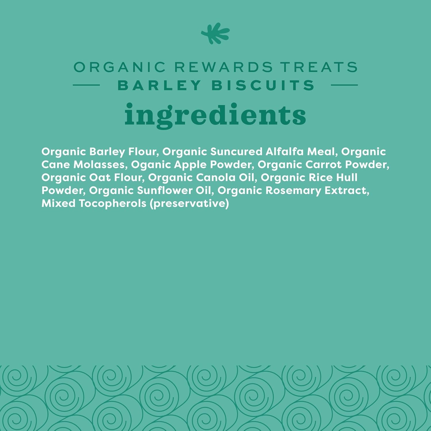 Organic Barley Biscuits, Rabbit & Guinea Pig Treats, Organic Hamster & Bunny Treats with Barley, Apple & Carrot, Made in USA, Small Pet Supplies, 2.65 Oz Bag