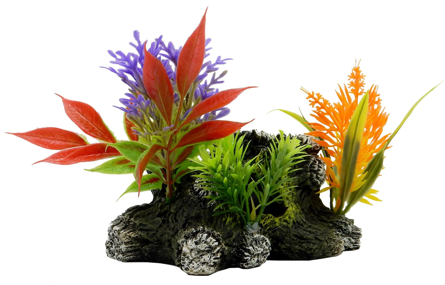 Medium Wood Aquarium Ornament - Multicolor