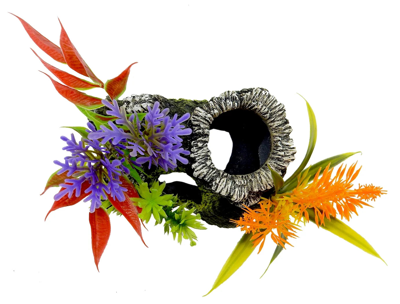 Medium Wood Aquarium Ornament - Multicolor