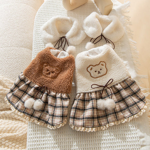 Fashion New Puppy Cute Bear Dress – Cozy & Adorable Tank Skirt with