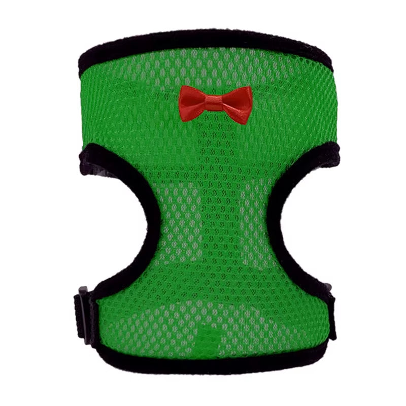 Pet Mesh Soft Harness with Leash Small Animal Vest Lead for Chicken Adjustable Rope with Leash and Matching Belt Hen Pet Vest